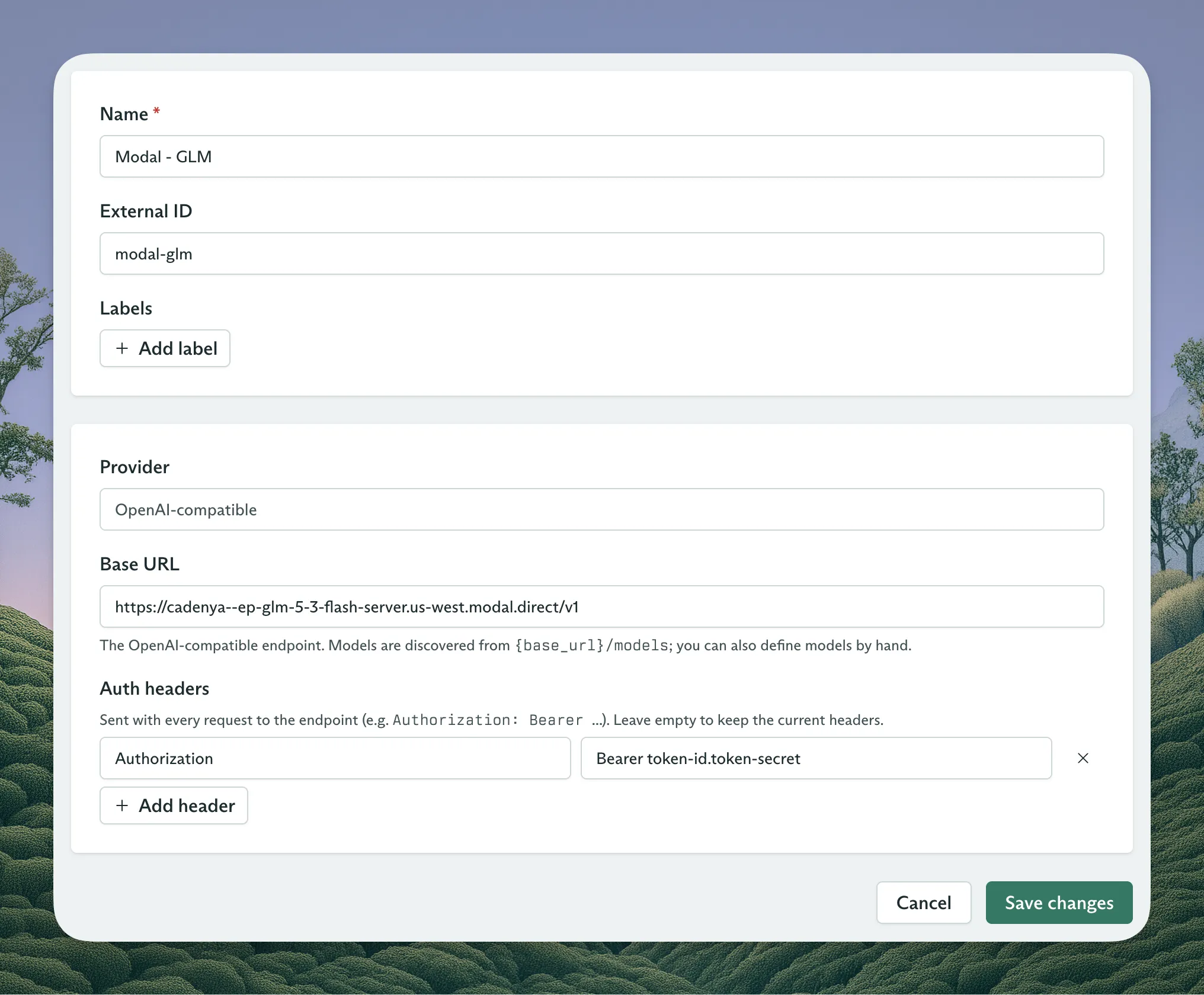 Creating an AI Provider in Cadenya
